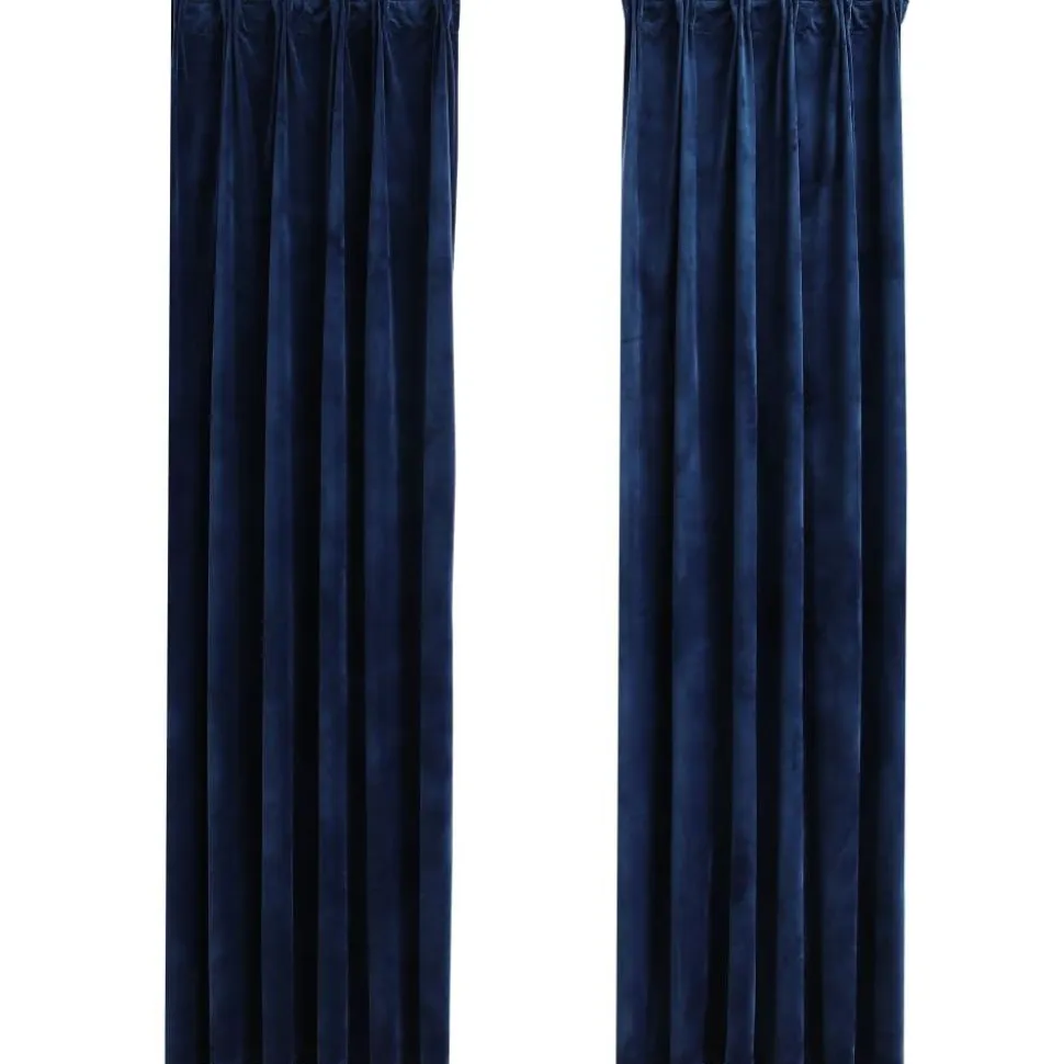 Pimennysverhot koukuilla 2kpl sametti 140x245cm