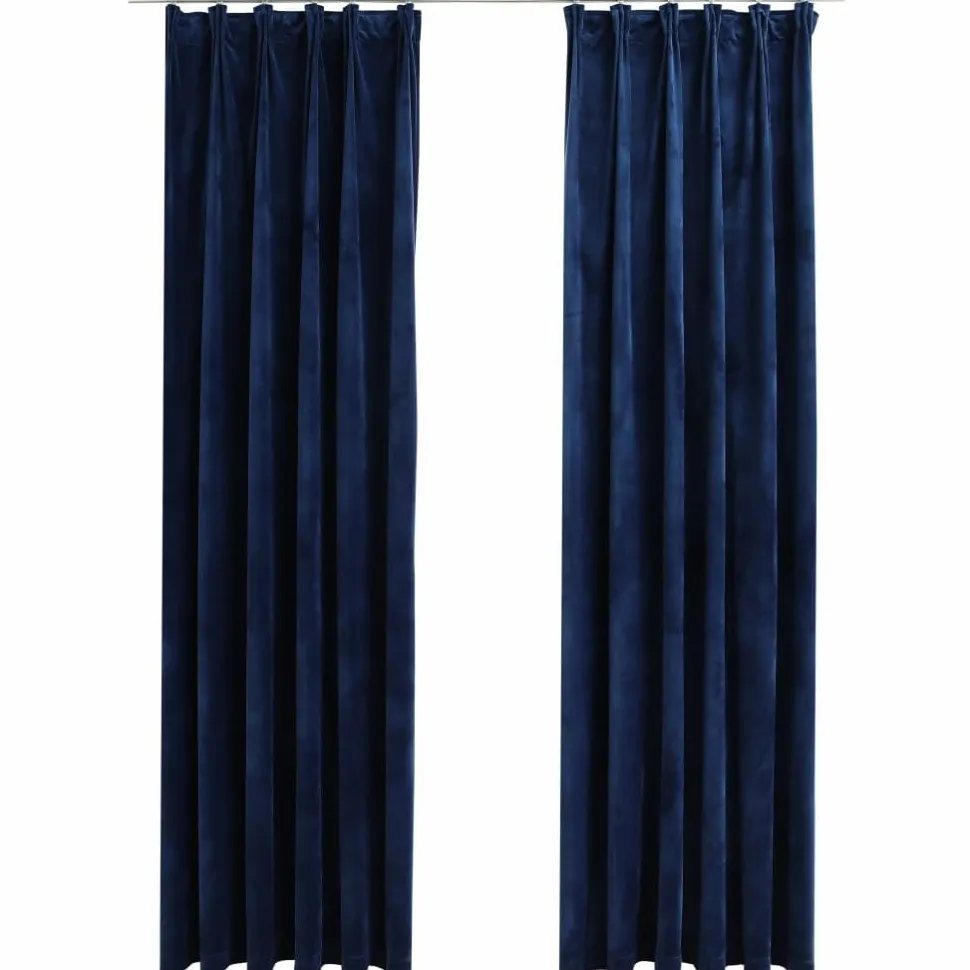 Pimennysverhot koukuilla 2kpl sametti 140x175cm