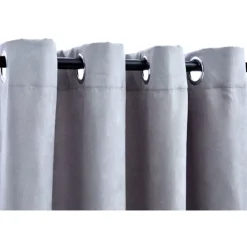 Pimennysverhot metallirenkailla 2 kpl harmaa 140x245 cm