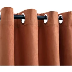 Pimennysverhot metallirenkailla 2 kpl ruoste 140x175 cm