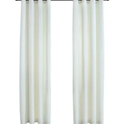 Pimennysverhot renkailla 2 kpl sametti kerma 140x245 cm