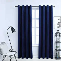 Pimennysverhot renkailla 2kpl sametti 140x225cm
