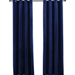 Pimennysverhot renkailla 2kpl sametti 140x225cm