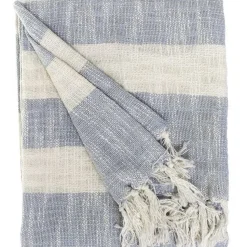 Päiväpeitto AmandaB Collection Stripe sininen eri kokoja