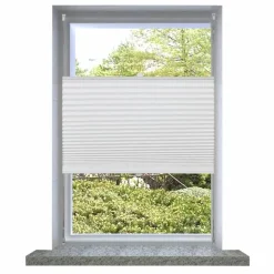 Plisse Kaihdin 50x100cm Laskosverhot valkoinen