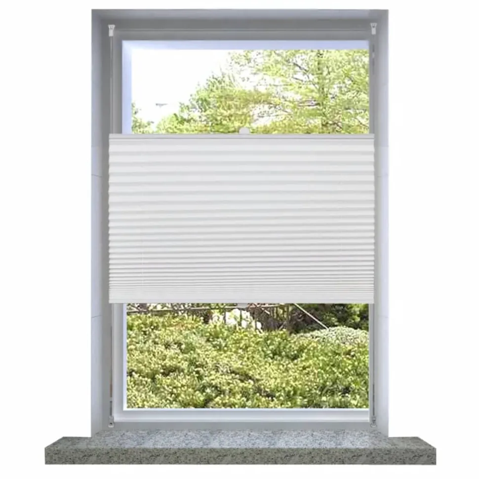 Plisse Kaihdin 50x100cm Laskosverhot valkoinen