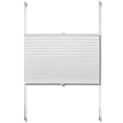 Plisse Kaihdin 50x100cm Laskosverhot valkoinen