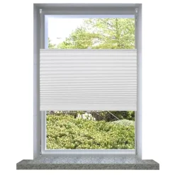 Plisse Kaihdin 50x100cm Laskosverhot valkoinen