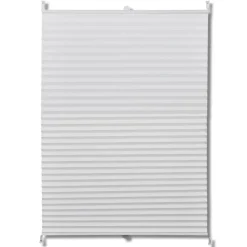 Plisse Kaihdin 50x100cm Laskosverhot valkoinen