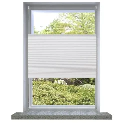Plisse Kaihdin 50x100cm Laskosverhot valkoinen