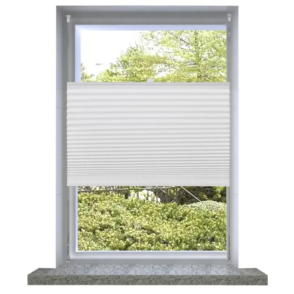 Plisse Kaihdin 50x100cm Laskosverhot valkoinen