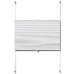 Plisse Kaihdin 50x100cm Laskosverhot valkoinen