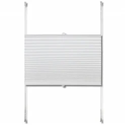 Plisse Kaihdin 50x100cm Laskosverhot valkoinen