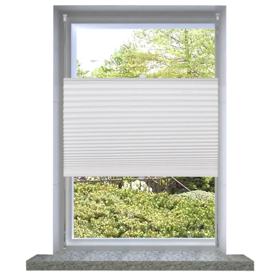 Plisse Kaihdin 50x100cm Laskosverhot valkoinen