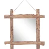 Pölkkypeili luonnollinen 70x70 cm täysi kierrätetty puu