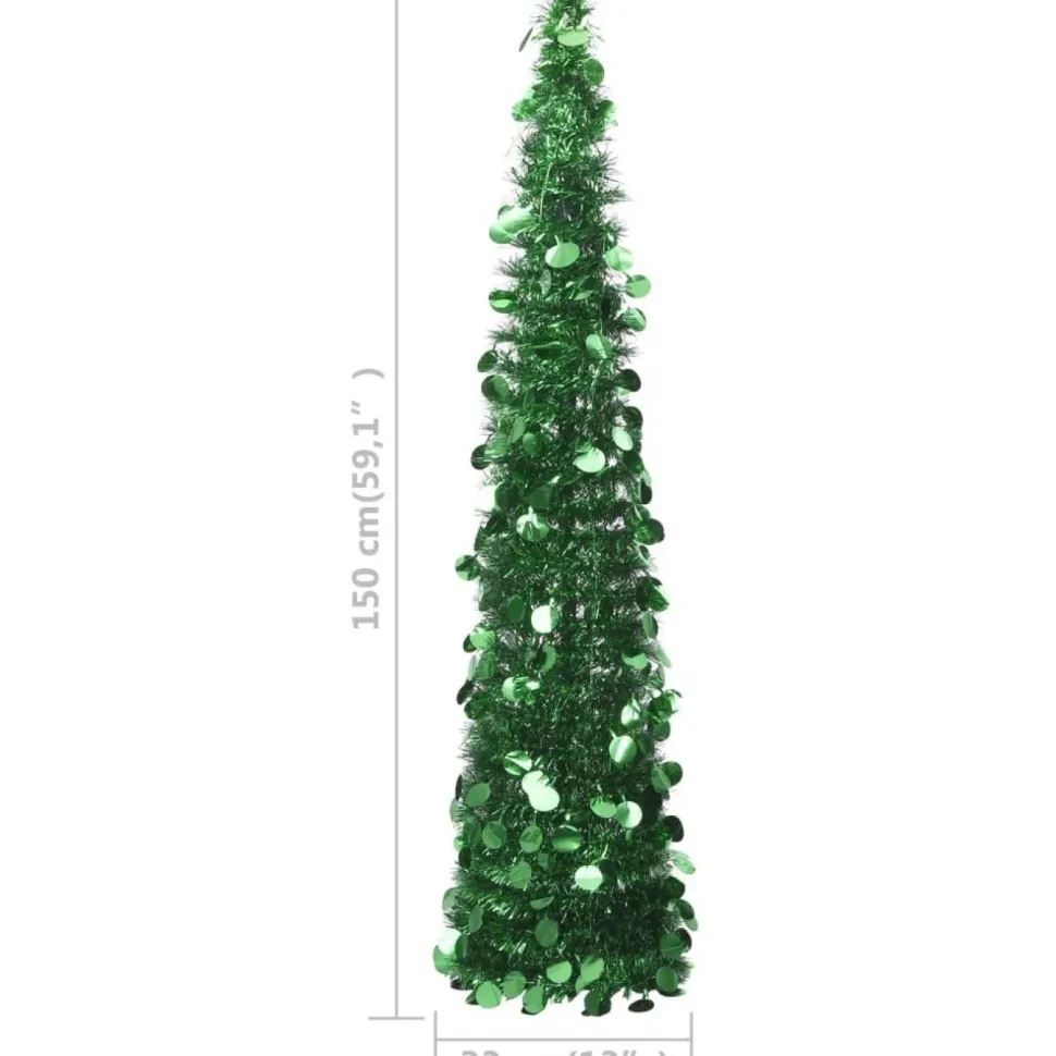 Pop-up tekojoulukuusi, vihreä, 150cm, PET