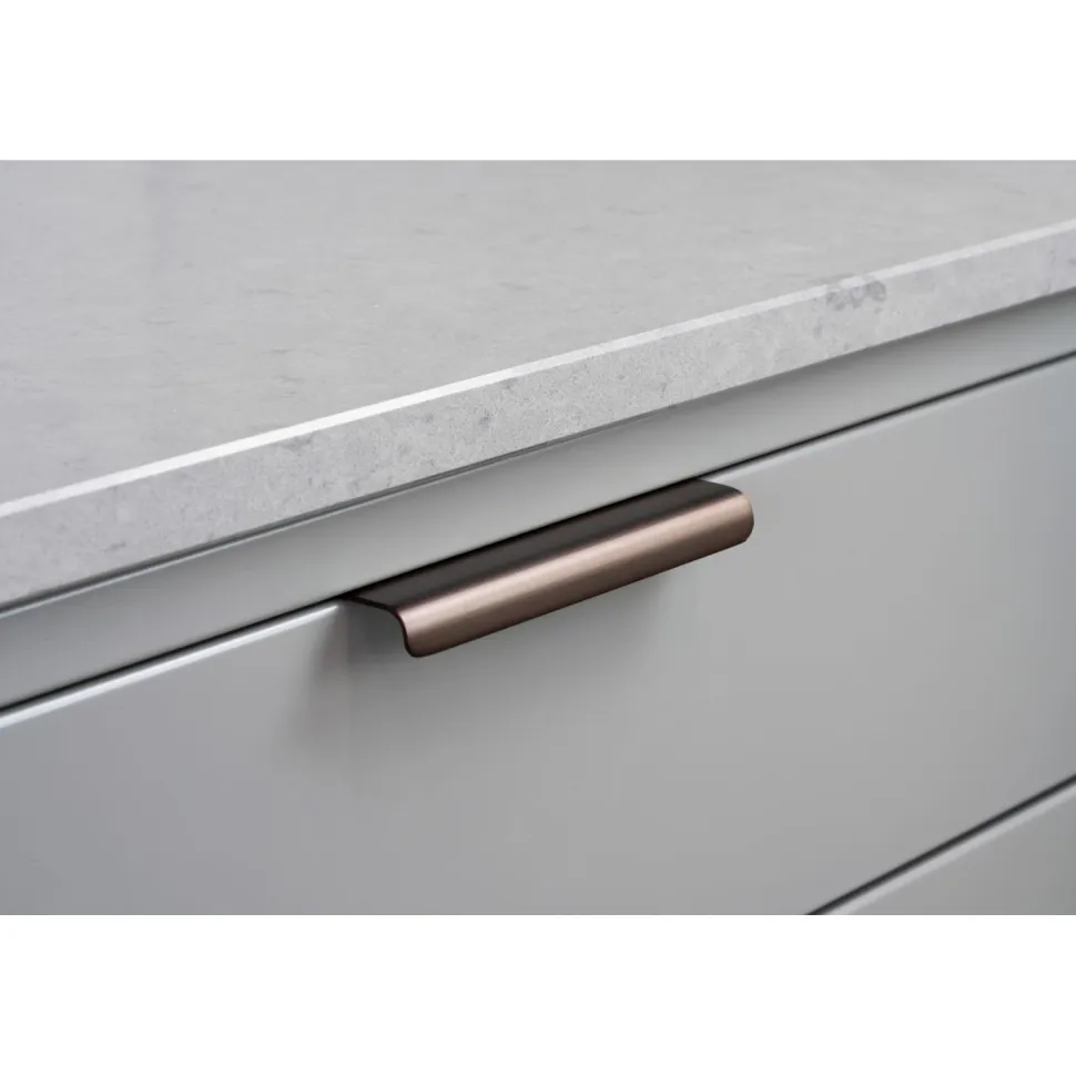 Profiilivedin Beslag Design Lip, 39x120x1.5mm, ruskea messinki