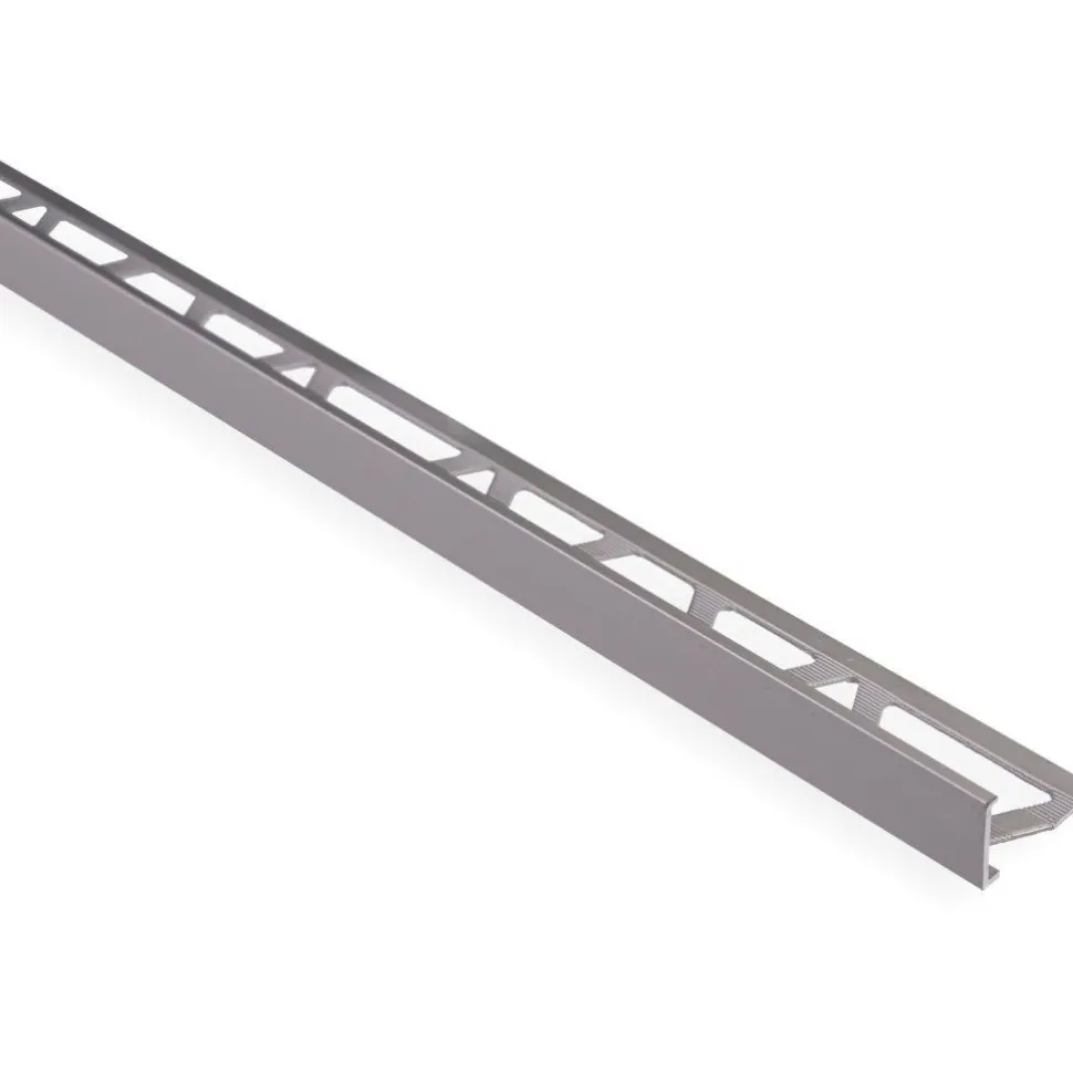 Päätelista Maler 12mm laatoille H12x23x2500mm alumiini hopea anodisoitu