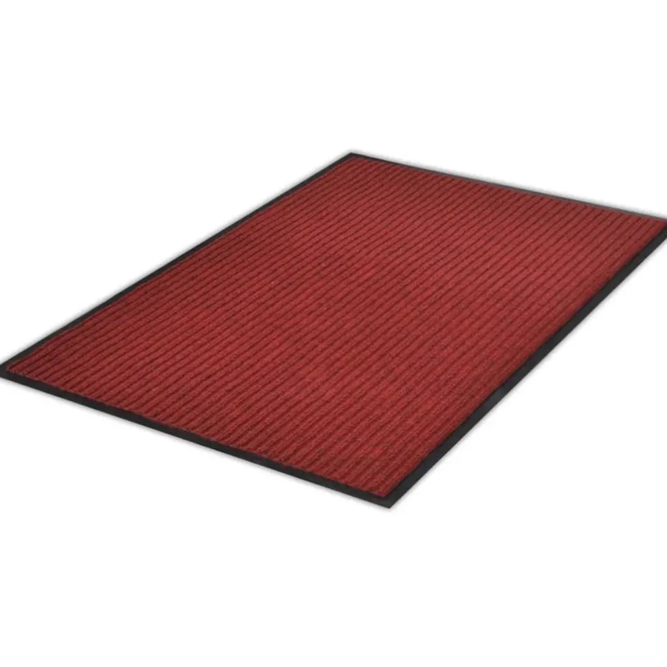 Punainen pvc ovimatto 90 x 120 cm