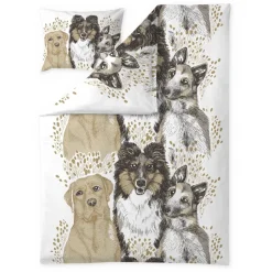 Pussilakanasetti Vallila Ystävykset, 150x210cm, beige