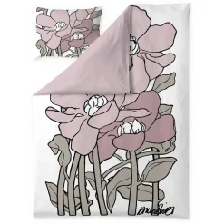 Pussilakanasetti Vallila Olivia, 150x210cm, keltainen/salvia
