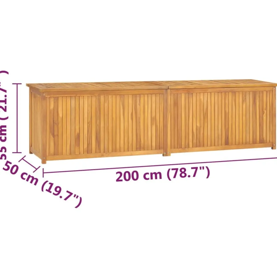 Puutarhalaatikko 114x50x58 cm, tiikki