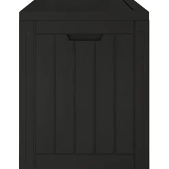 Puutarhan säilytysarkku vaaleanruskea 55,5x43x53 cm polypropeeni