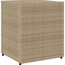 Puutarhan säilytyskaappi beige 55x59x69 cm polyrottinki