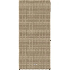 Puutarhan säilytyskaappi beige 55x55x111 cm polyrottinki