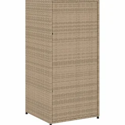 Puutarhan säilytyskaappi beige 55x55x111 cm polyrottinki