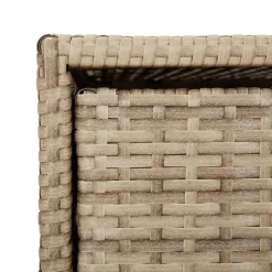 Puutarhan säilytyskaappi beige 55x59x80 cm polyrottinki