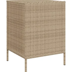 Puutarhan säilytyskaappi beige 55x59x80 cm polyrottinki