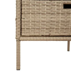 Puutarhan säilytyskaappi beige 55x59x80 cm polyrottinki