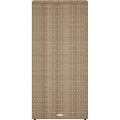 Puutarhan säilytyskaappi beige 50x55x115 cm polyrottinki