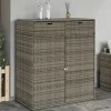 Puutarhan säilytyskaappi harmaa 105x55x113 cm polyrottinki