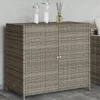 Puutarhan säilytyskaappi harmaa 83x45x76 cm polyrottinki