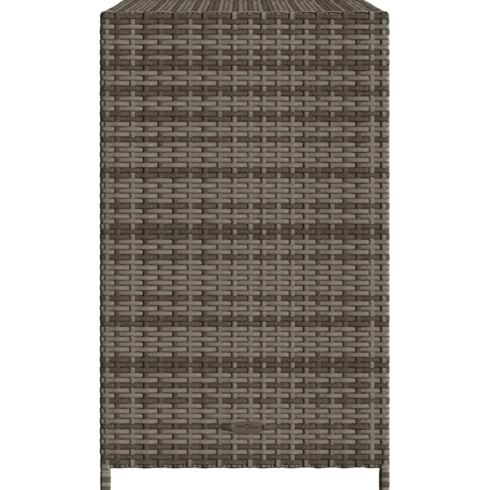 Puutarhan säilytyskaappi harmaa 83x45x76 cm polyrottinki