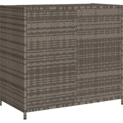 Puutarhan säilytyskaappi harmaa 83x45x76 cm polyrottinki