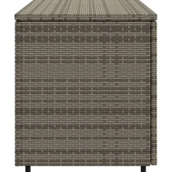 Puutarhan säilytyskaappi harmaa 110x55x60,5 cm polyrottinki