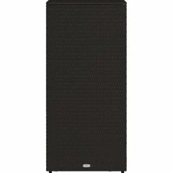 Puutarhan säilytyskaappi musta 50x55x115 cm polyrottinki