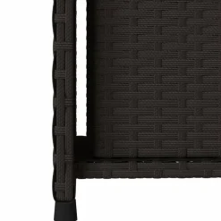 Puutarhan säilytyskaappi musta 50x55x115 cm polyrottinki