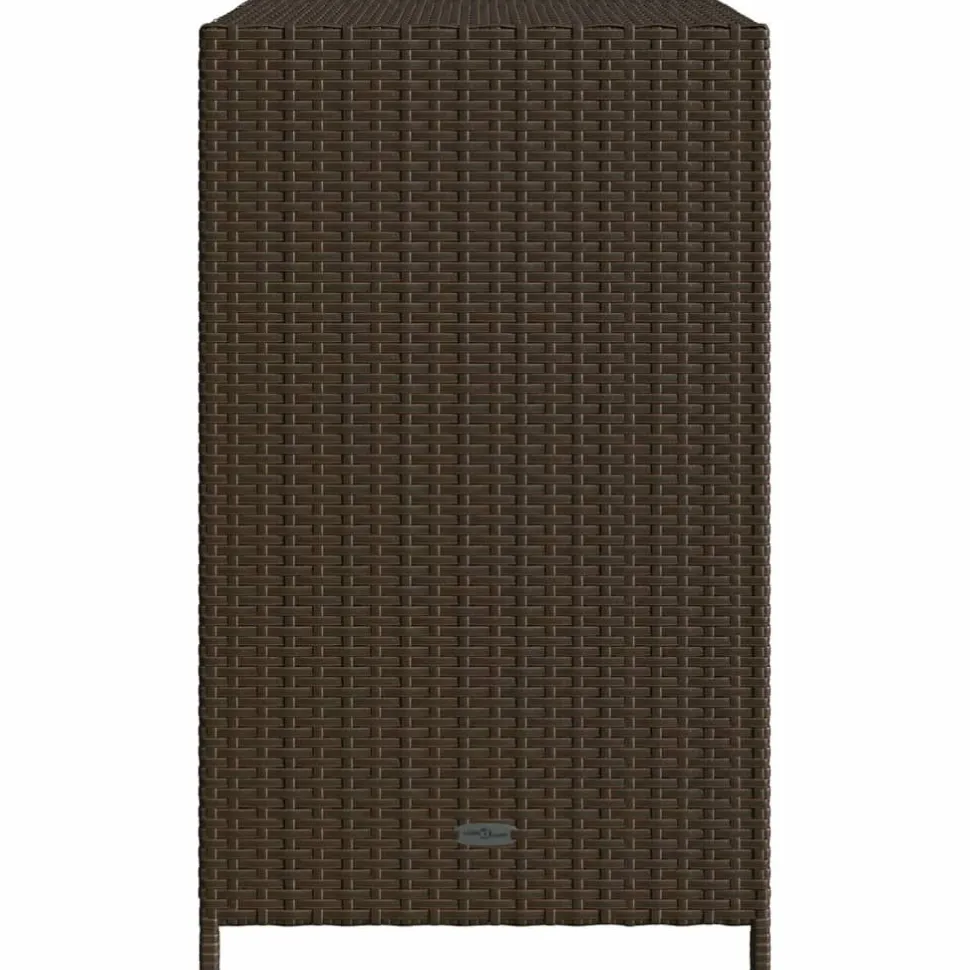 Puutarhan säilytyskaappi ruskea 83x45x76 cm polyrottinki