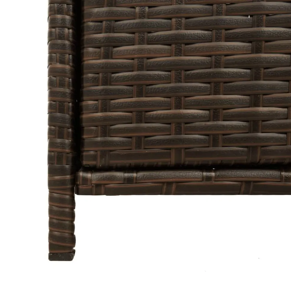 Puutarhan säilytyskaappi ruskea 83x45x76 cm polyrottinki