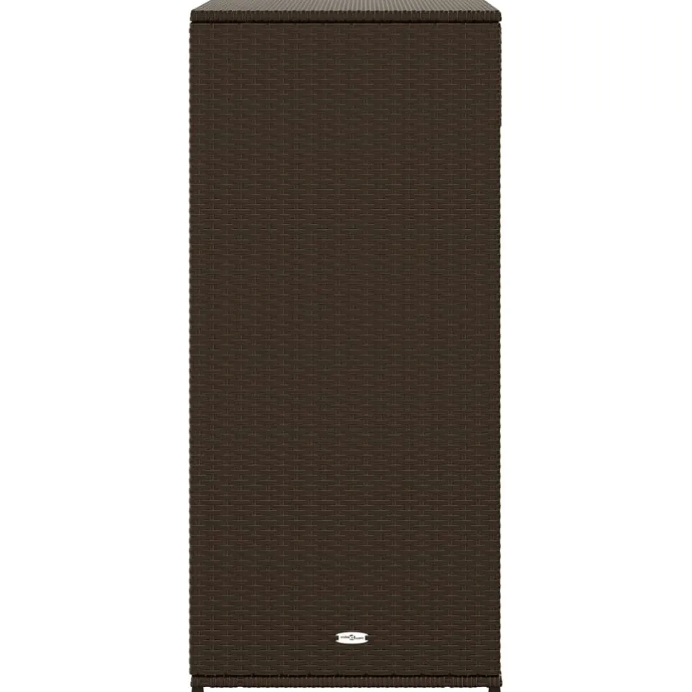 Puutarhan säilytyskaappi ruskea 105x55x113 cm polyrottinki