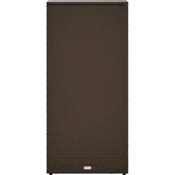 Puutarhan säilytyskaappi ruskea 50x55x115 cm polyrottinki