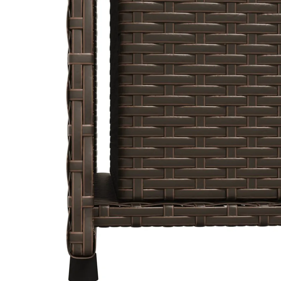 Puutarhan säilytyskaappi ruskea 50x55x115 cm polyrottinki