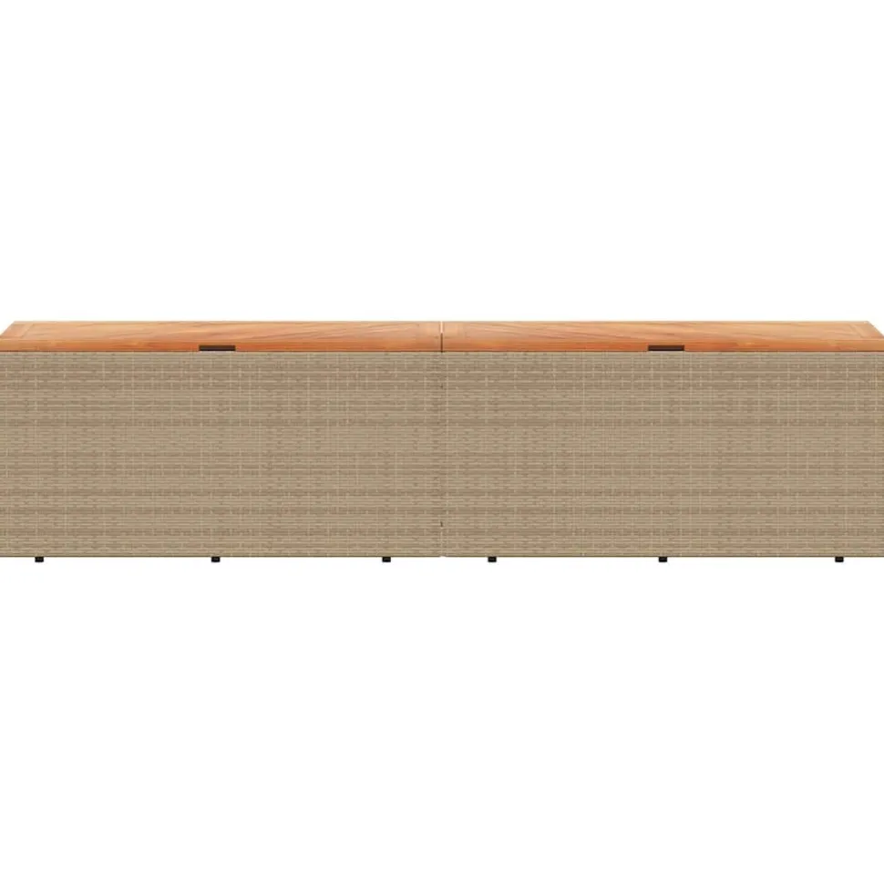 Puutarhan säilytyslaatikko harmaa 110x50x54 cm polyrottinki (65956)