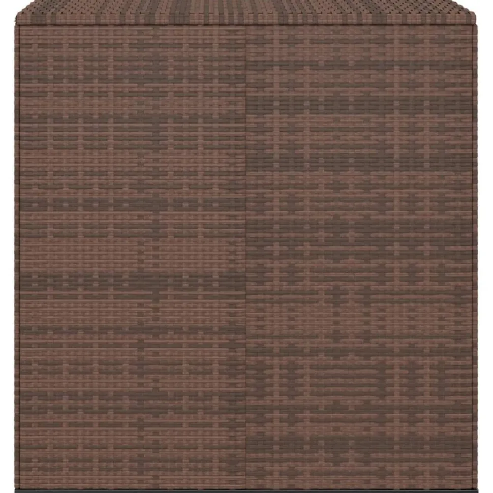 Puutarhan säilytyslaatikko PE-rottinki 100x97,5x104 cm ruskea