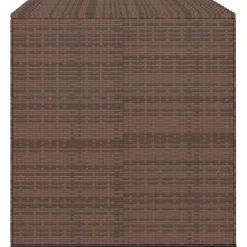 Puutarhan säilytyslaatikko PE-rottinki 100x97,5x104 cm ruskea