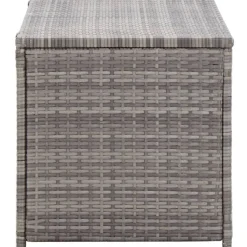 Puutarhan säilytyslaatikko polyrottinki 100x50x50 cm harmaa